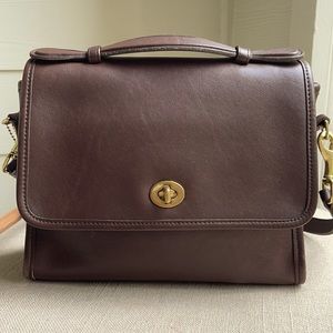 VINTAGE Coach handbag brown leather